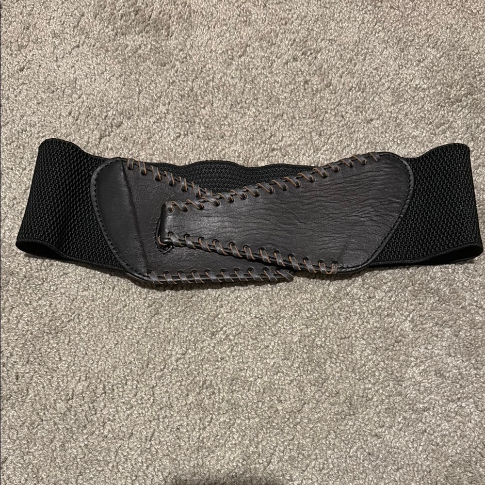 Women’s  Black Leather Belt Bag